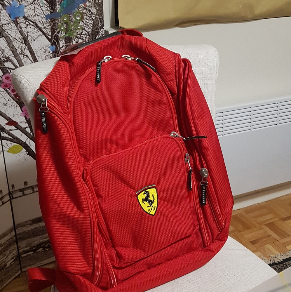 SOLD!!Ferrari Red Backpack SOLD!! - Picture 2 of 5